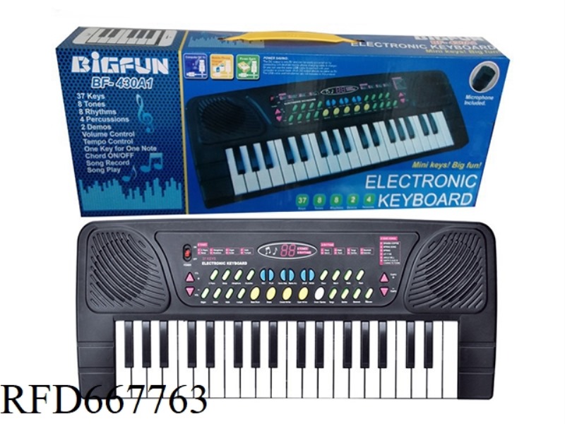 37-KEY SINGLE SPEAKER ELECTRONIC ORGAN BLACK