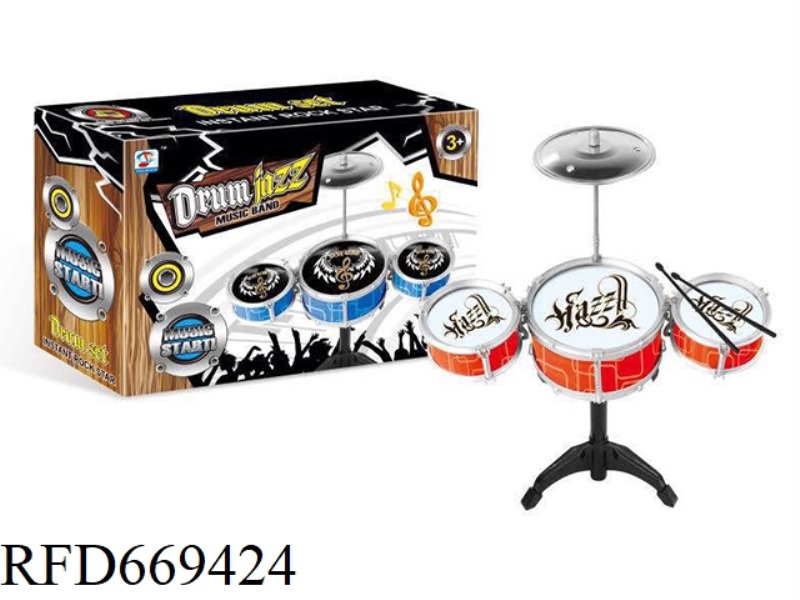 SPRAY-PAINTED JAZZ DRUMS