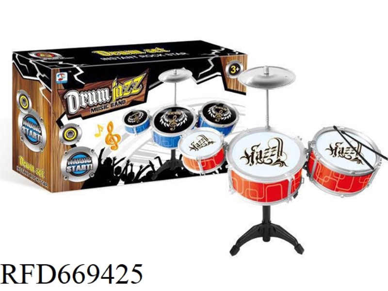 SPRAY-PAINTED JAZZ DRUMS