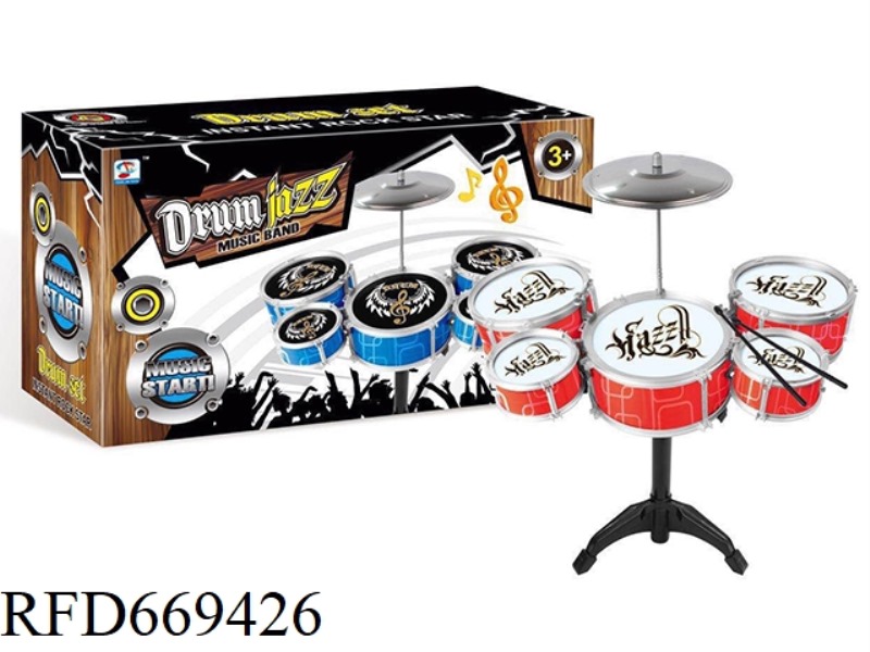 SPRAY-PAINTED JAZZ DRUMS