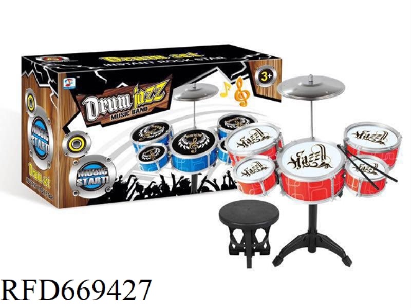 SPRAY-PAINTED JAZZ DRUMS