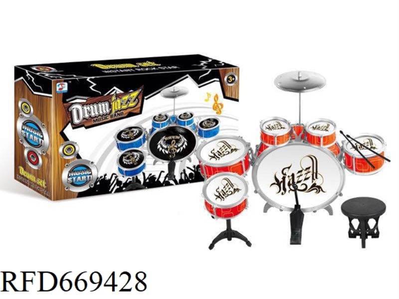 SPRAY-PAINTED JAZZ DRUMS