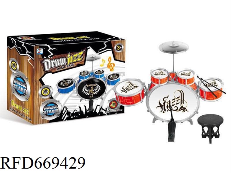 SPRAY-PAINTED JAZZ DRUMS