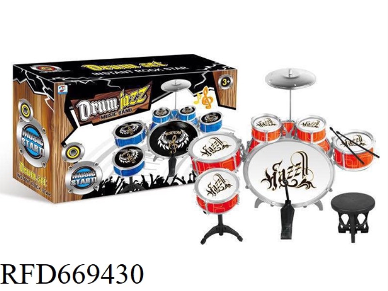SPRAY-PAINTED JAZZ DRUMS