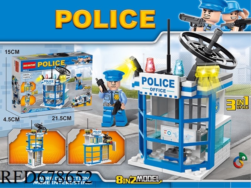 THE POLICE COMMAND POST IS 114PCS