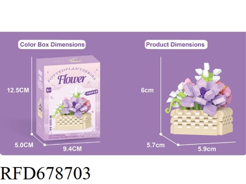 350 PIECES OF VIOLET BEADS