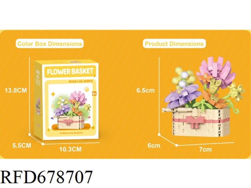THE SPRING SCENERY FILLS THE BASKET WITH 298 PIECES
