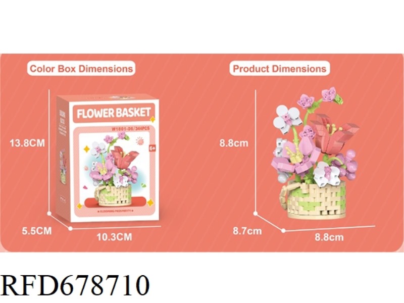 FLOWER BLOOMS AND PROSPERITY 344 PIECES.