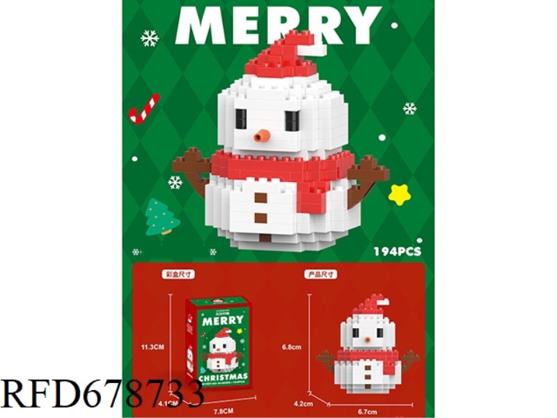 SNOWMAN RED 194 PIECES