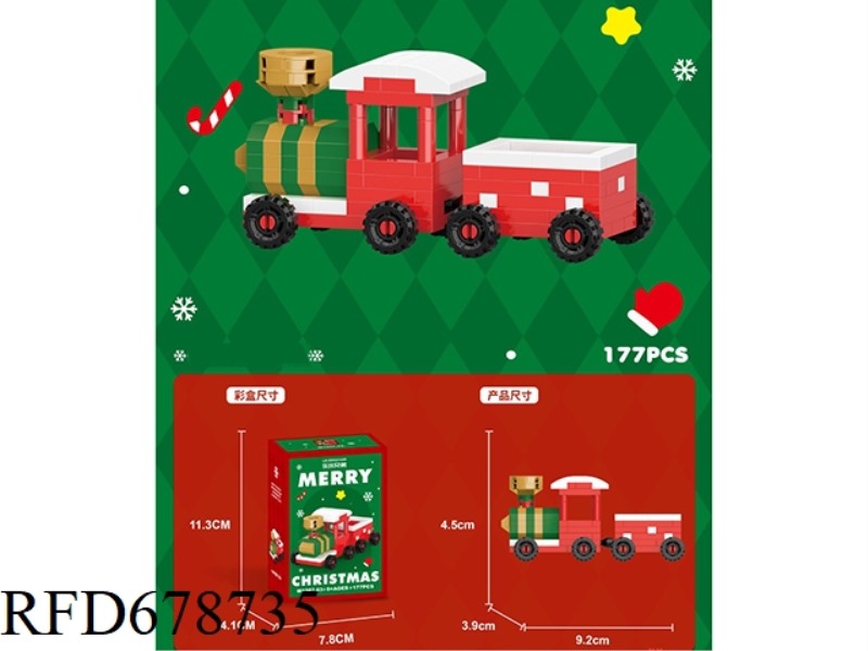 THE TRAIN CONSISTS OF 177 PIECES