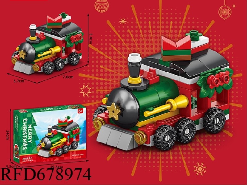 CHRISTMAS TRAIN 103 PIECES