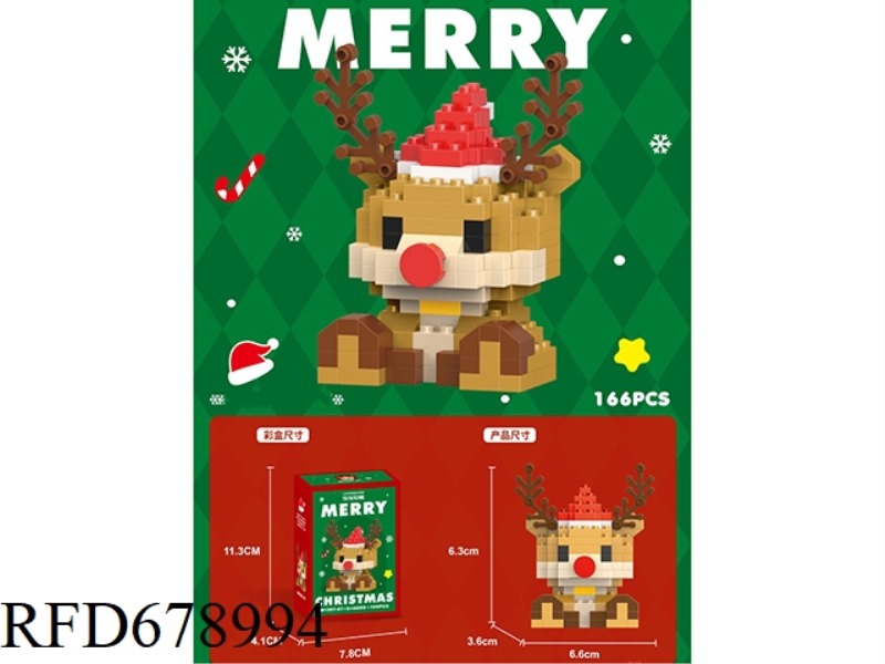 166 PIECES OF BUILDING BLOCK ELK