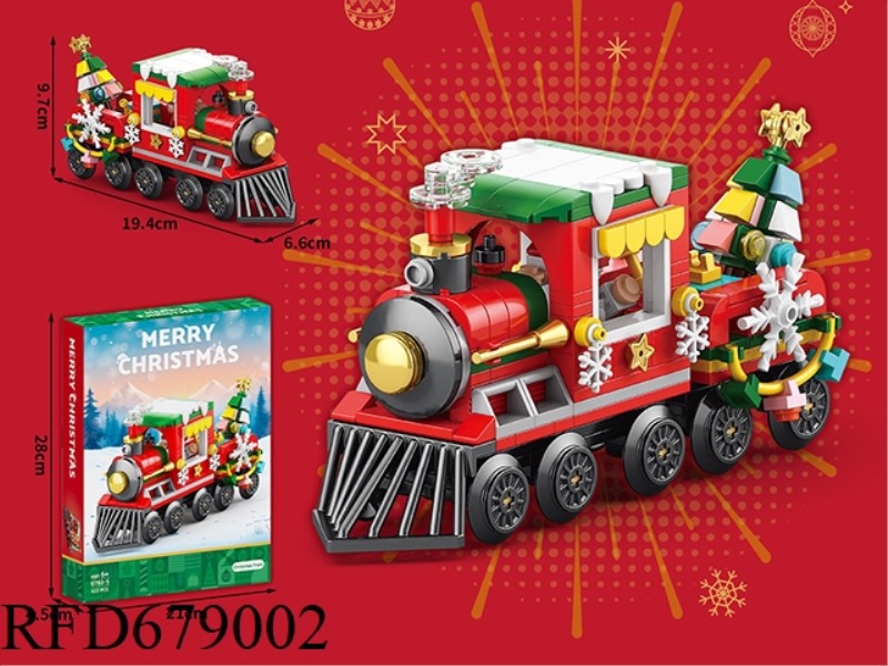 322 PIECES OF BUILDING BLOCK CHRISTMAS TRAIN