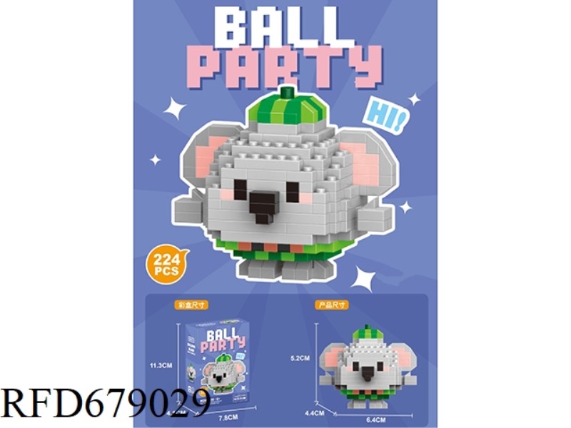 KOALA 224PCS- MICRO-PARTICLE BUILDING BLOCKS
