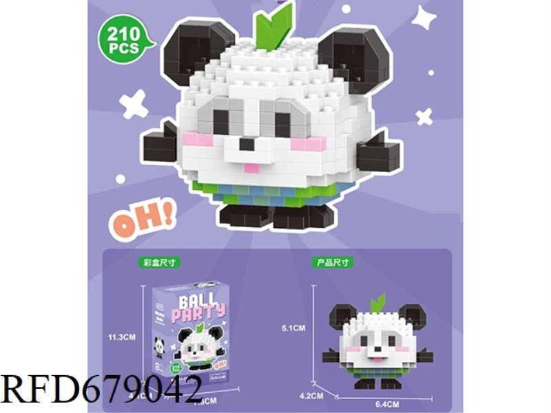 PANDA 210PCS- MICRO-PARTICLE BUILDING BLOCKS