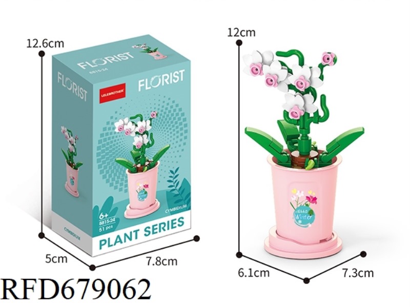 51 PIECES OF MICRO-PARTICLE BUILDING BLOCKS FOR DAHAN ORCHID