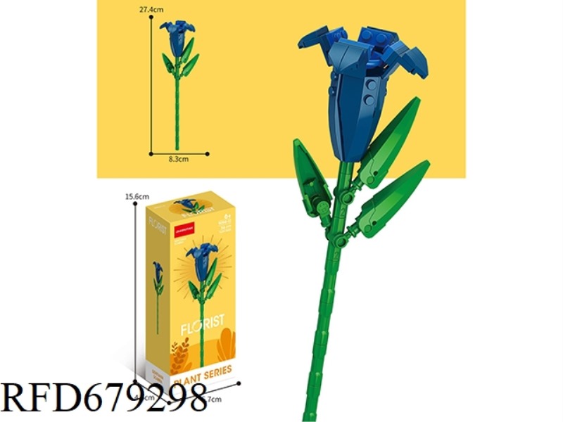 56 PIECES OF GENTIAN FLOWERS