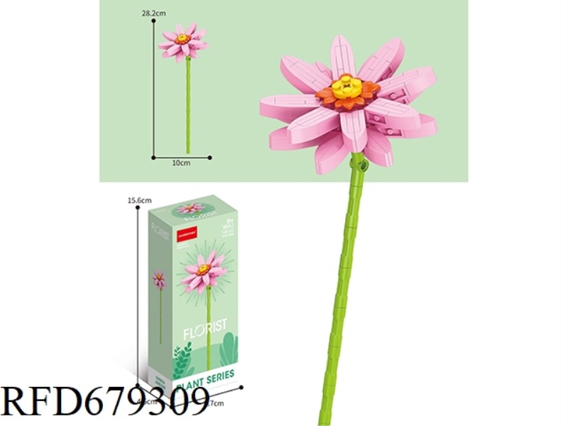 142 PIECES OF PINK GERBERAS