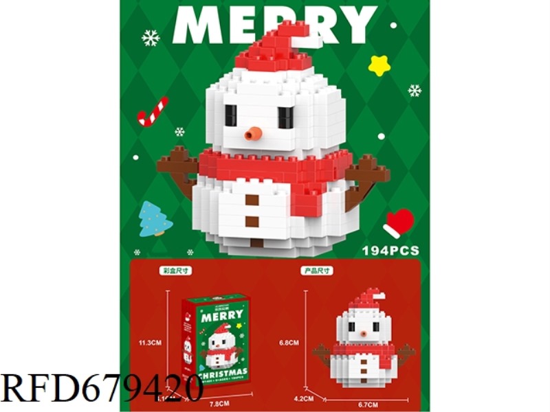 SNOWMAN RED 194 PIECES