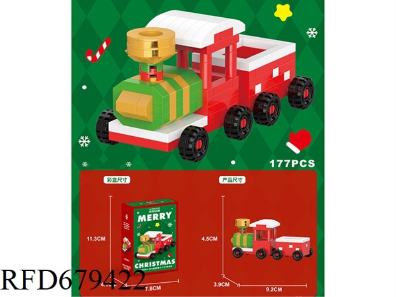 THE TRAIN CONSISTS OF 177 PIECES