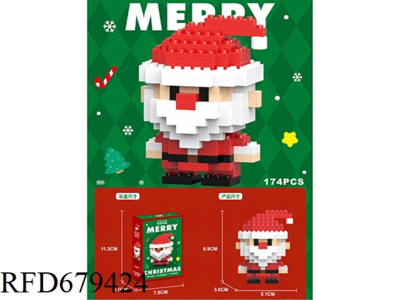 174 PIECES OF SANTA CLAUS