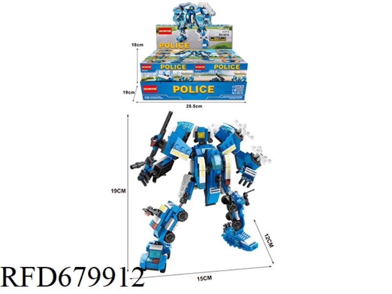 8-IN-1 DIRECT TRANSFORMER - POLICE SERIES 353 PIECES (8-PIECE SET)