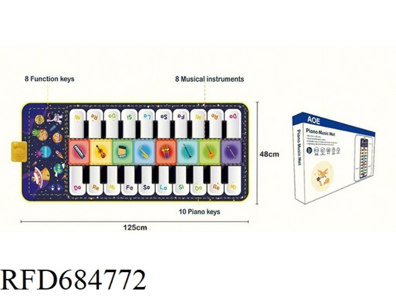 DOUBLE-ROW INSTRUMENT MUSIC CARPET