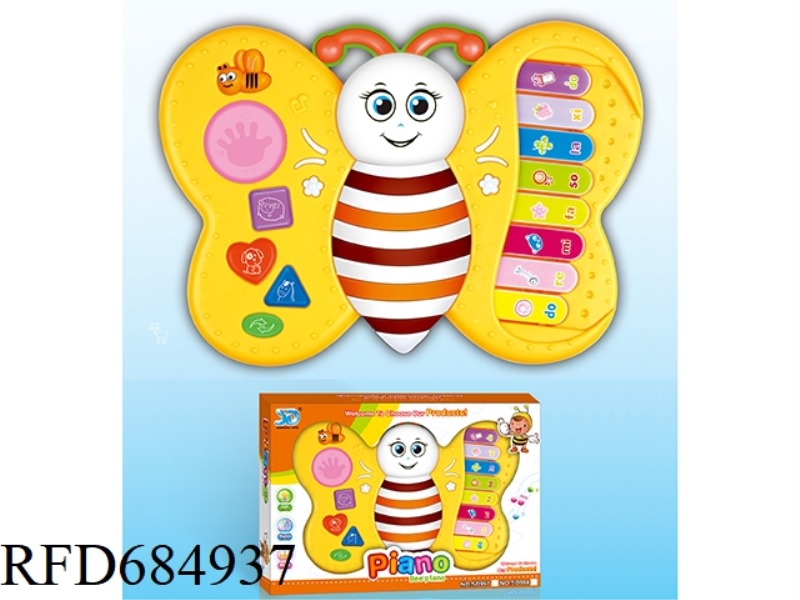 14-KEY BEE MUSIC LIGHT WESTERN LEARNING PIANO
