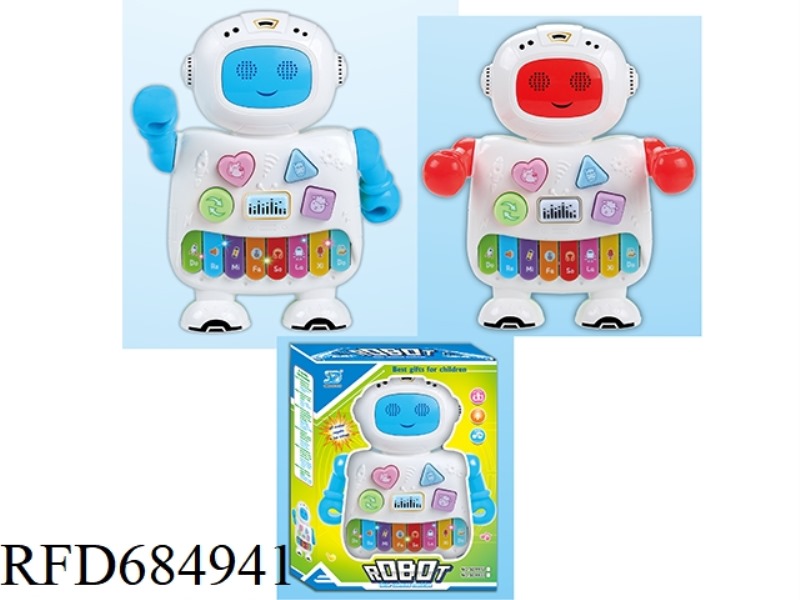 13-KEY ROBOT MUSIC LIGHTING WESTERN LEARNING PIANO