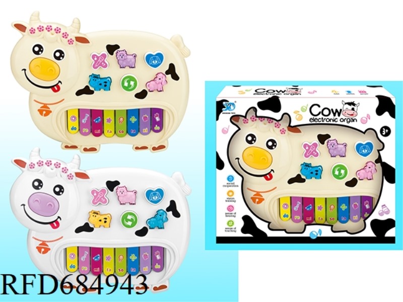 14-KEY COW MUSIC LIGHTING WESTERN LEARNING PIANO