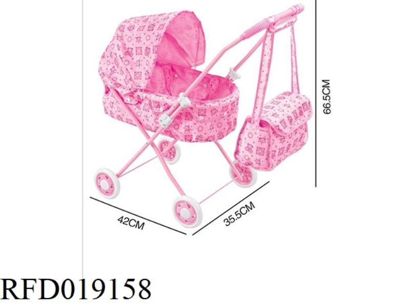 DOLL TROLLEY + SMALL SCHOOLBAG (IRON)