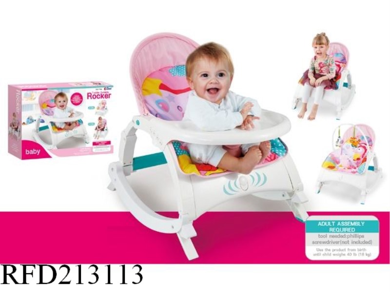 TODDLER PORTABLE ROCKER+DINNER TABLE