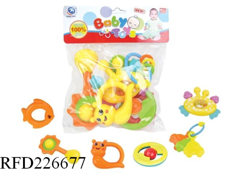 BABY RATTLE 6PCS