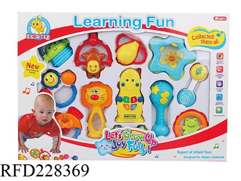 BABY RATTLE WITH MUSIC 12PCS