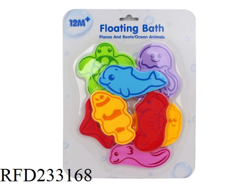 BATH OCEAN EVA 8PCS