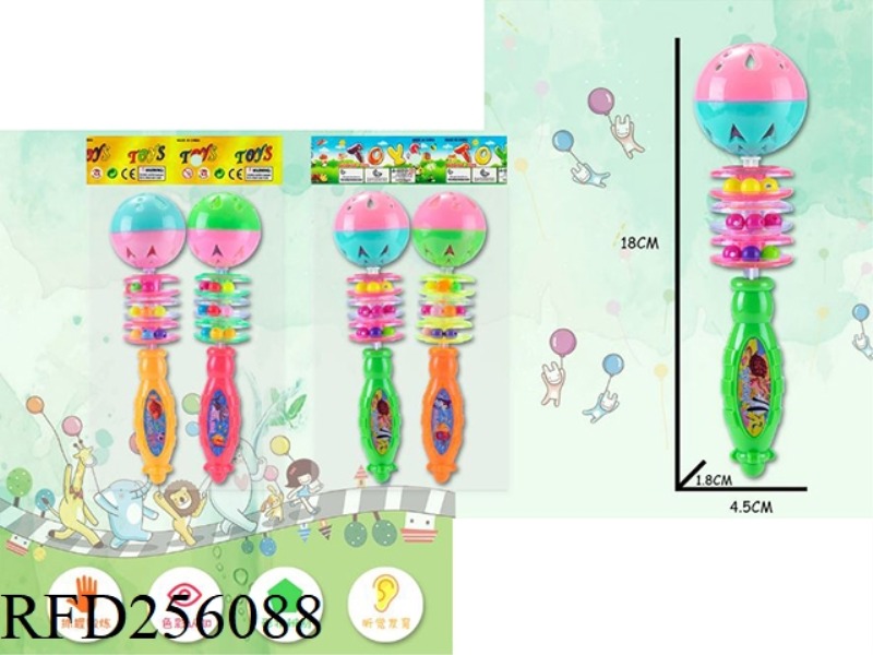2 PIECES OF DANCING RATTLES