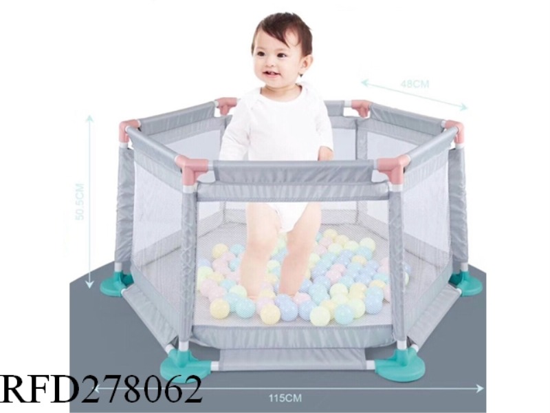 HEXAGON BABY SAFETY FENCE (WITH 10 PELLETS)