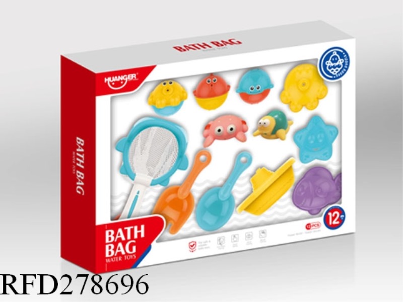 PADDLE OCEAN ANIMAL+NET(12PCS)
