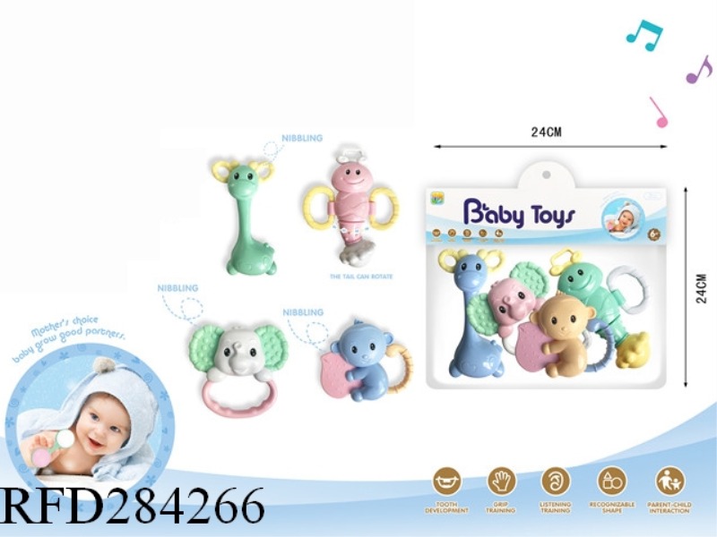 BABY RATTLE 4PCS