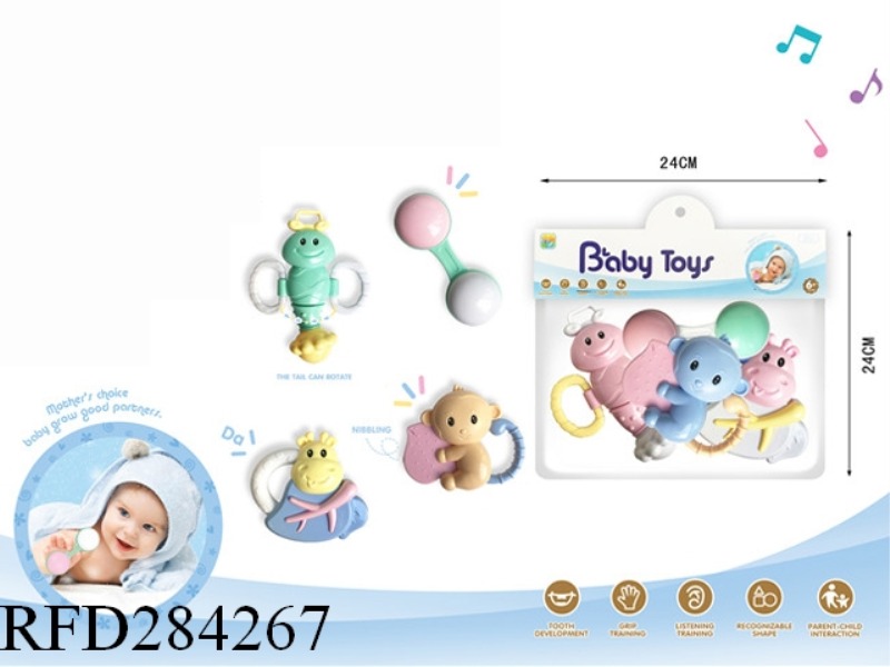 BABY RATTLE 4PCS