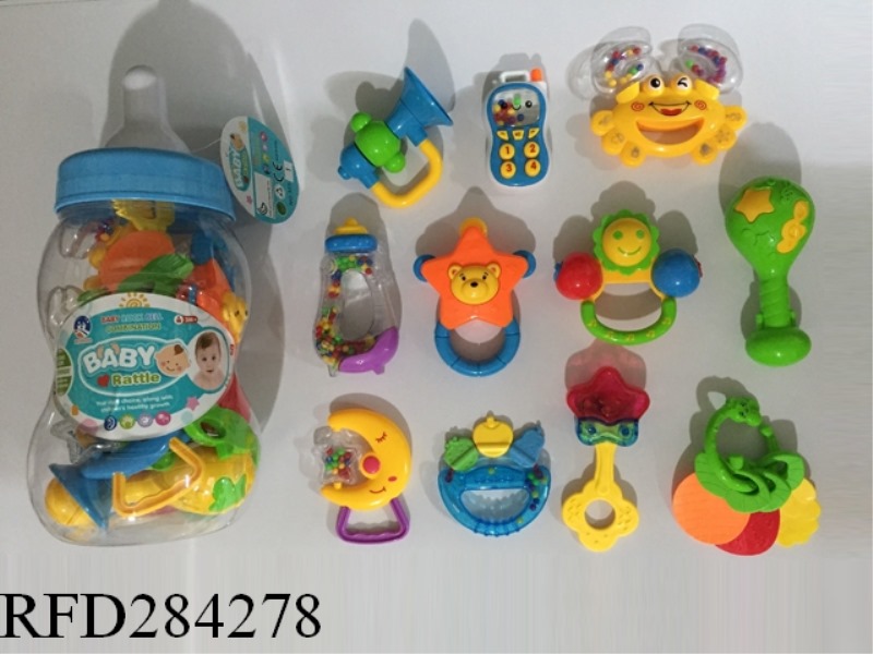BABY TEETHER RATTLES 14PCS