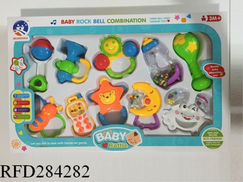 BABY TEETHER RATTLES 10PCS