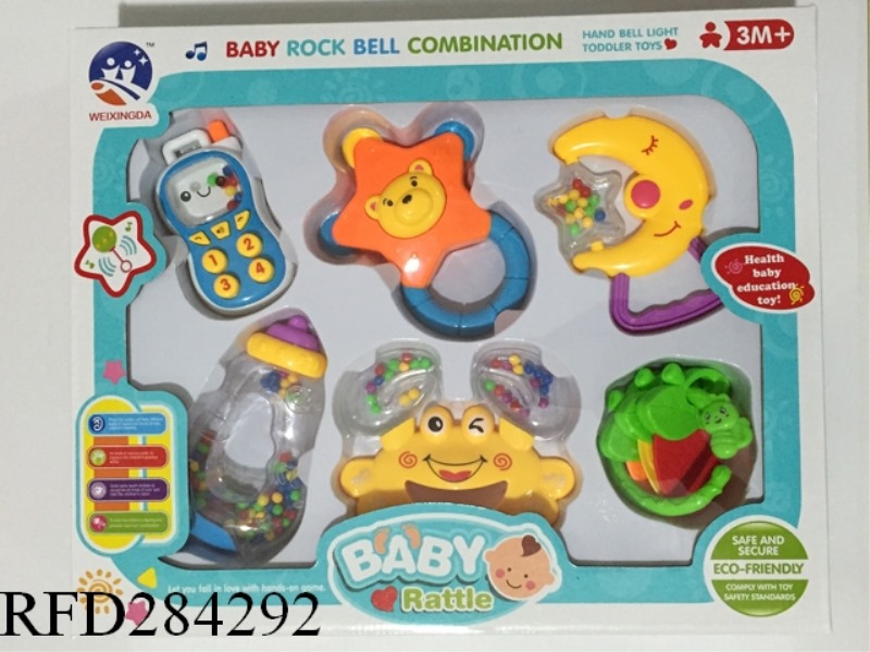 BABY TEETHER RATTLES 9PCS