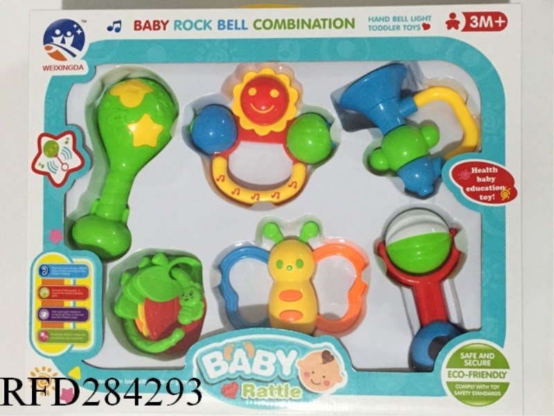 BABY TEETHER RATTLES 9PCS