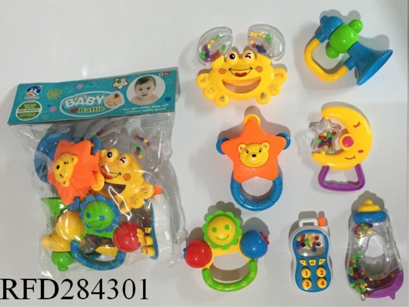 BABY TEETHER RATTLES 7PCS