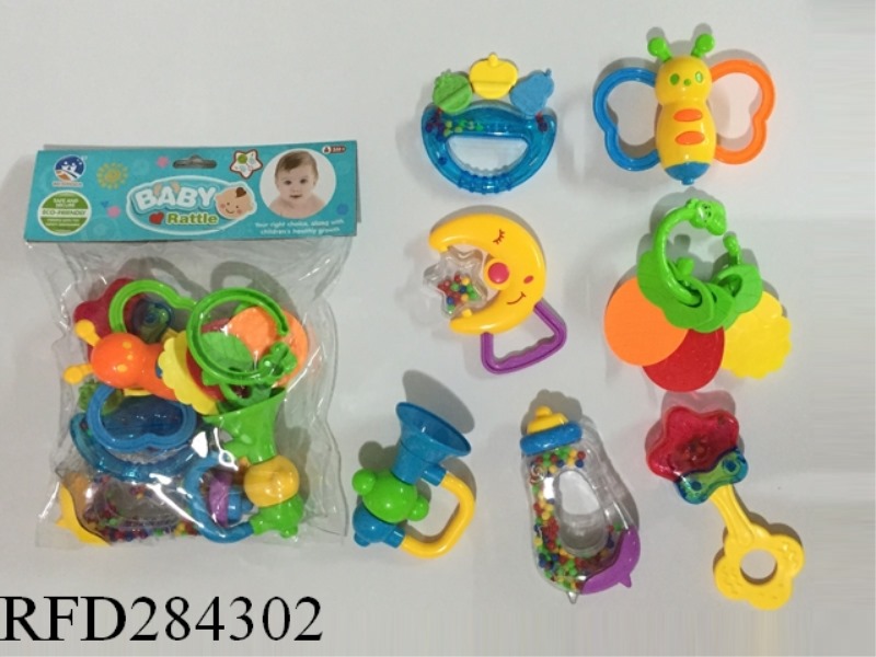 BABY TEETHER RATTLES 10PCS