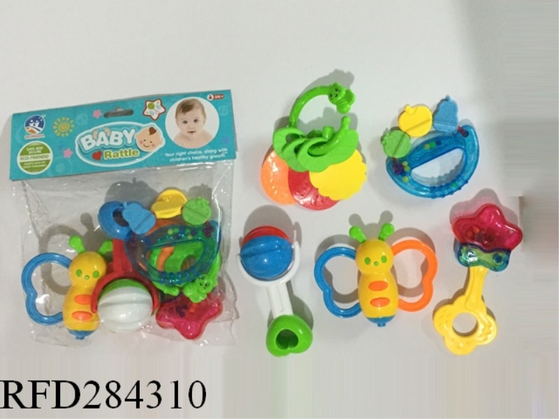 BABY TEETHER RATTLES 8PCS
