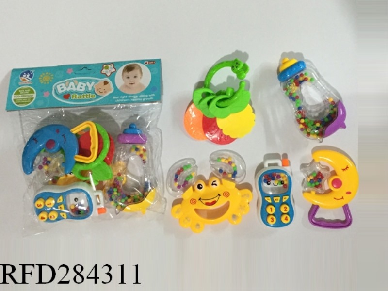BABY TEETHER RATTLES 8PCS
