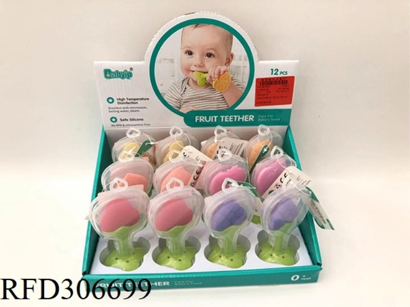 FRUIT SILICONE TEETHER BITE 12 PCS