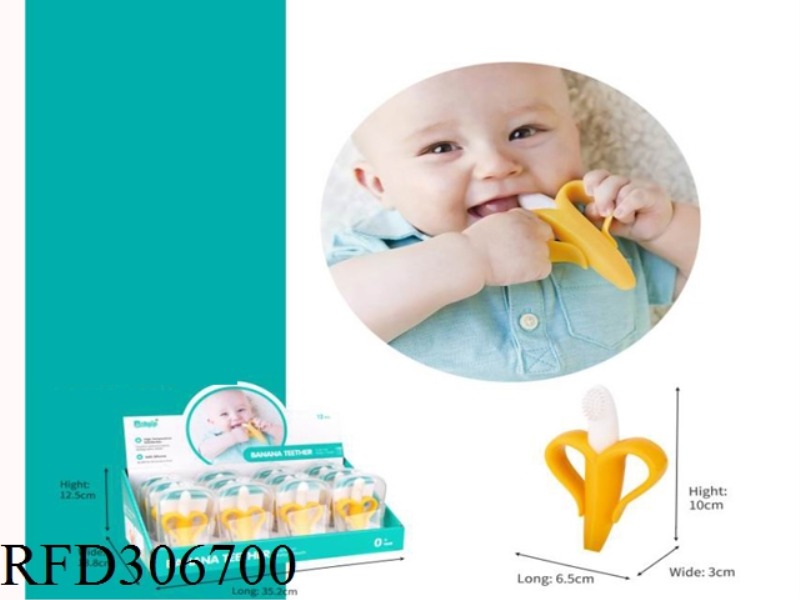 BANANA SILICONE TEETHER 12 PCS